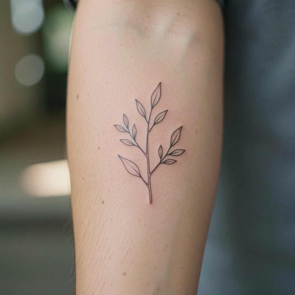 tatuagem ramo sem pintar miolo 2