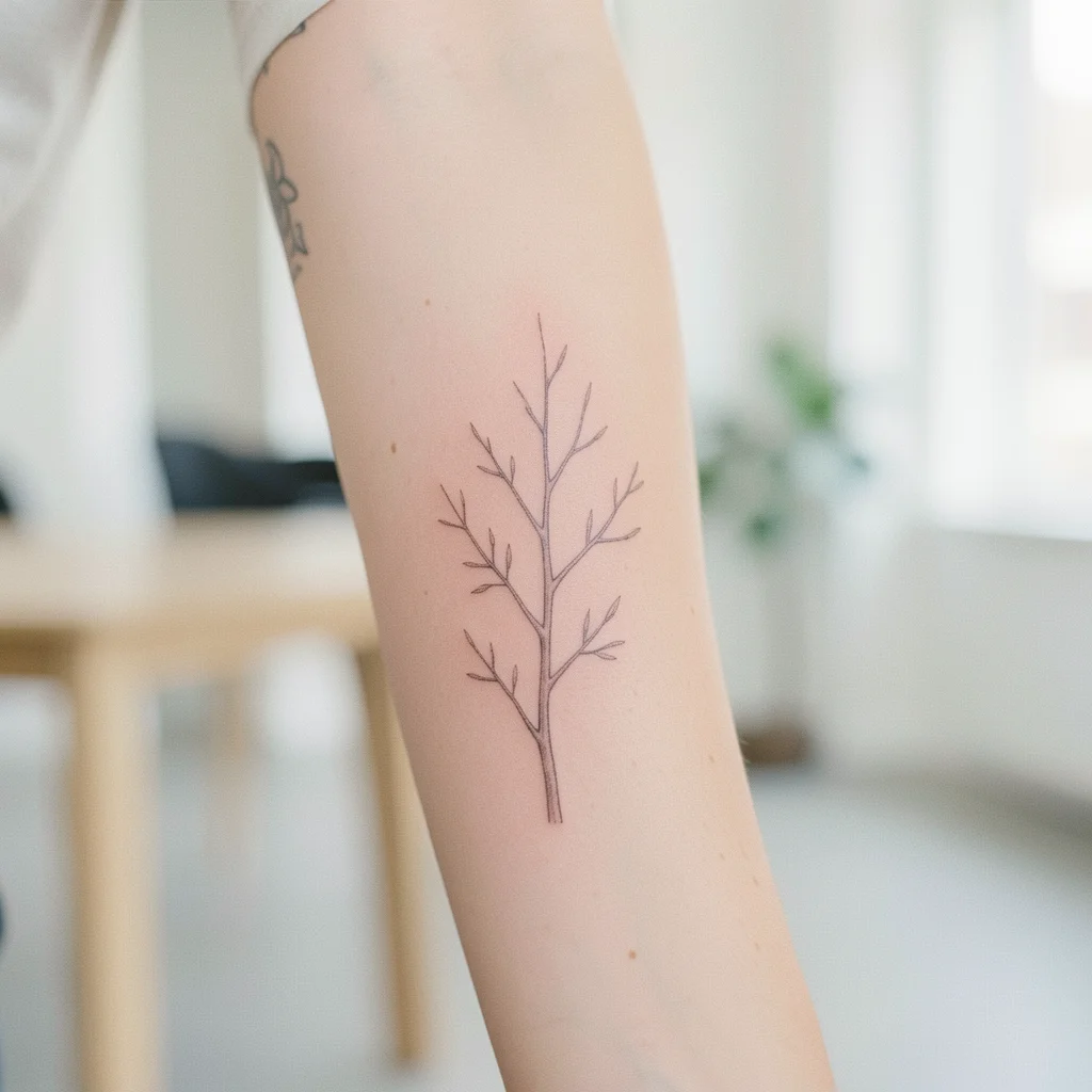 tatuagem ramo sem pintar miolo 3