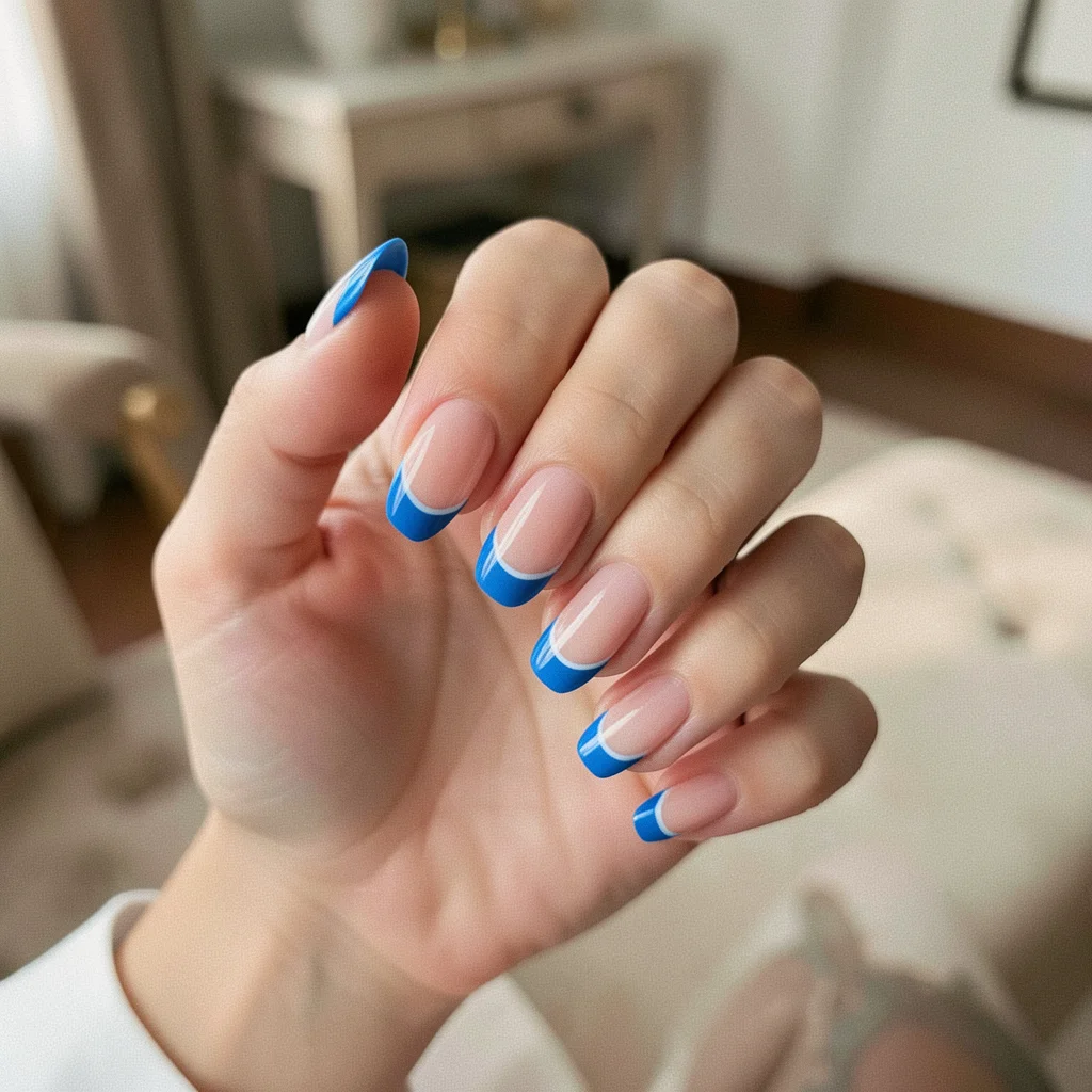 unha decorada francesinha azul miolo 1