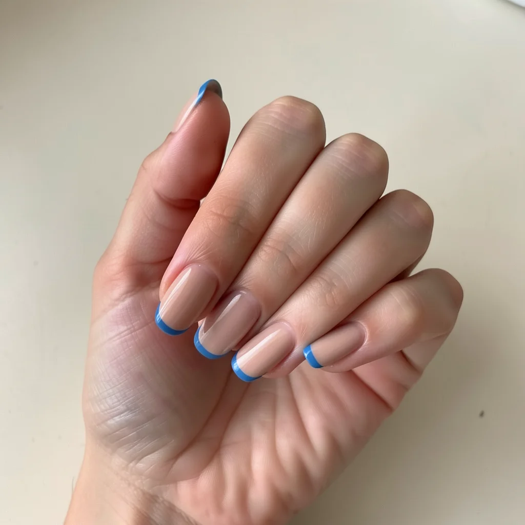 unha decorada francesinha azul miolo 10