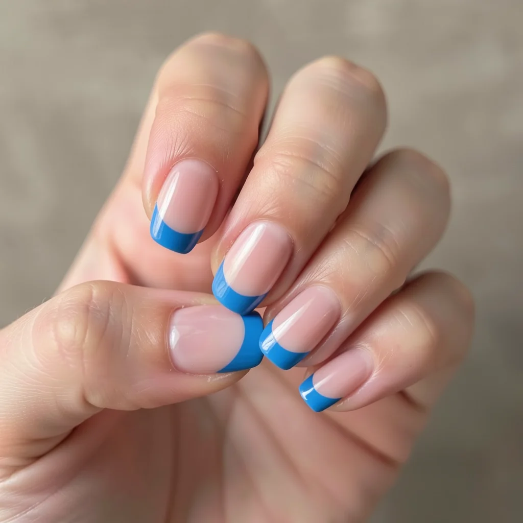 unha decorada francesinha azul miolo 11