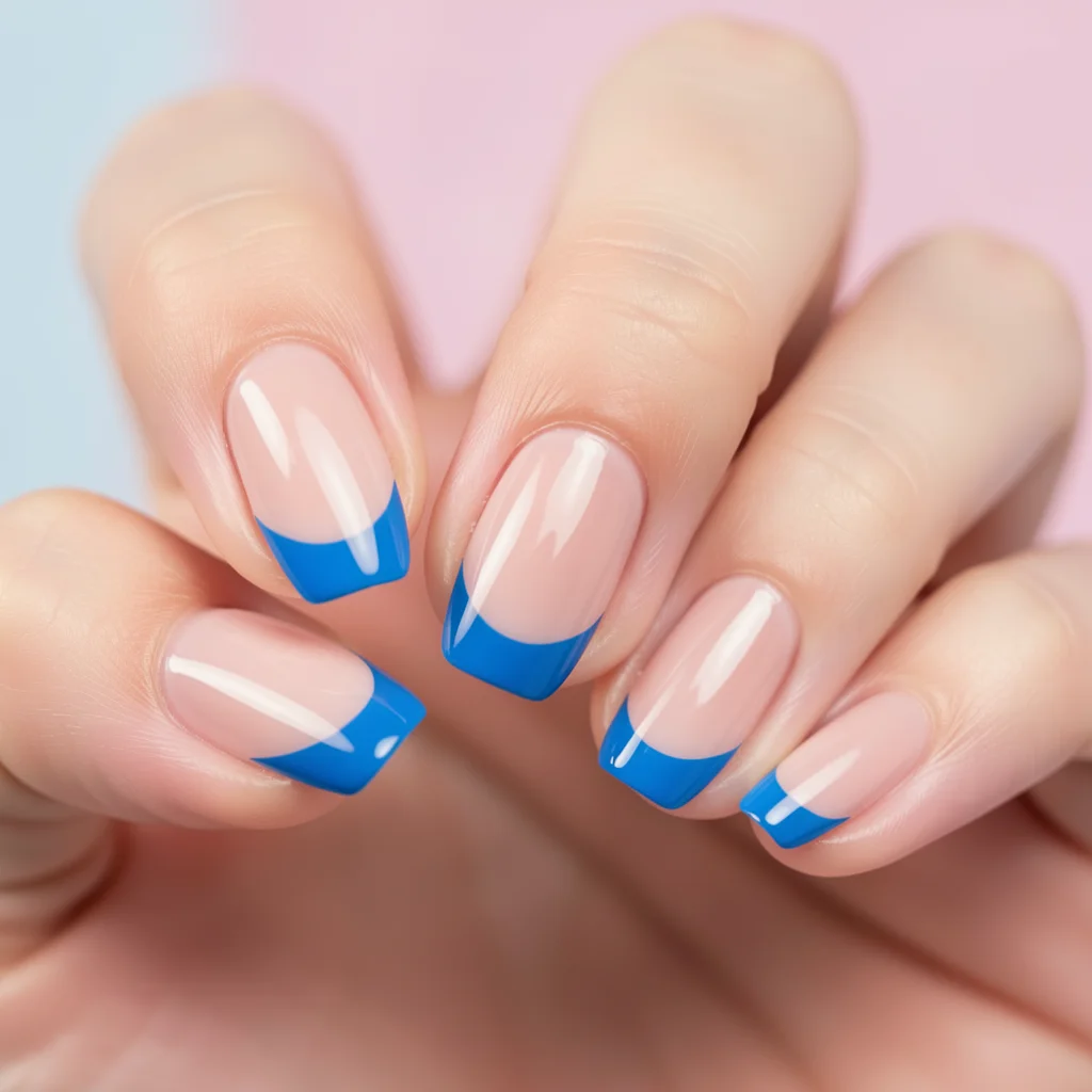 unha decorada francesinha azul miolo 15