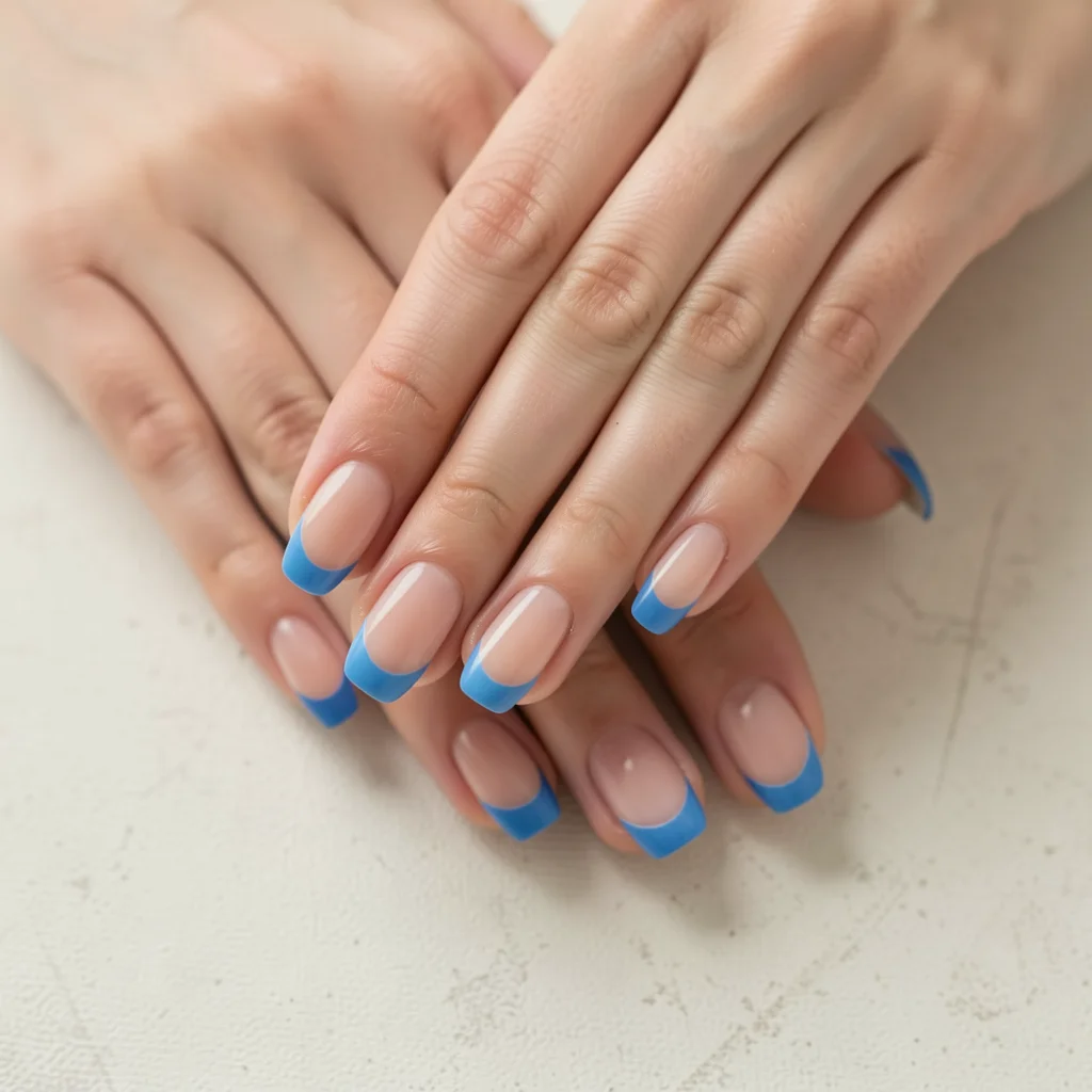 unha decorada francesinha azul miolo 3
