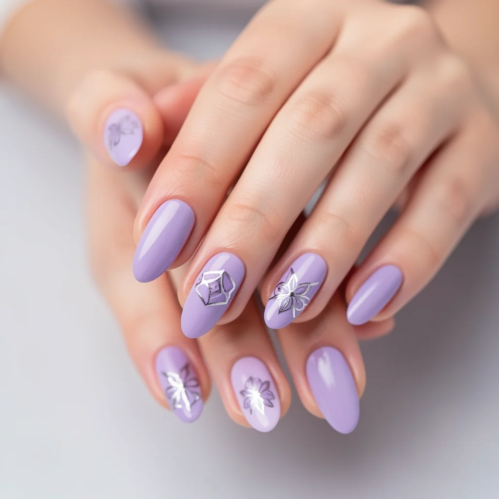 unha gel decorada lilas miolo 13