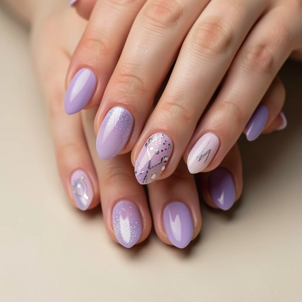 unha gel decorada lilas miolo 5