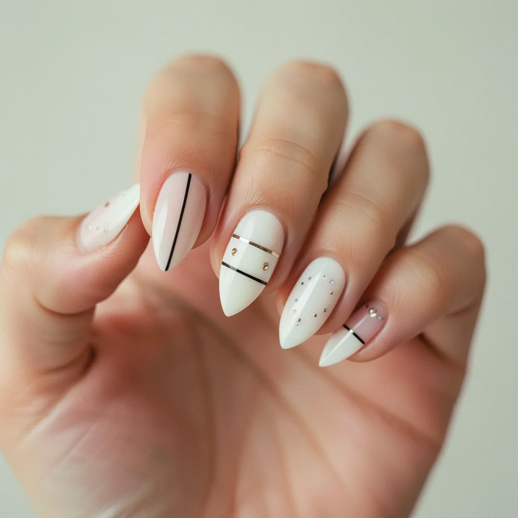 unha stiletto curta decorada miolo 5