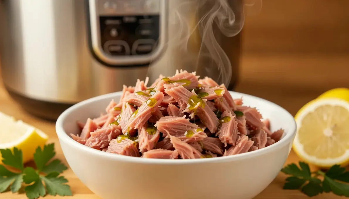 Atum na Panela de Pressão: Macio e Desfiado em 25 Minutos