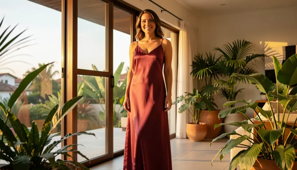35 Ideias de Camisola de Seda Longa para Noites de Luxo e Conforto