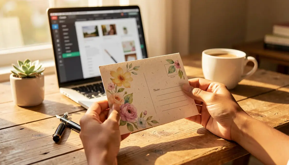 CARTOLINA Postal Personalizada: Crie a Sua em 5 Minutos (Barato)