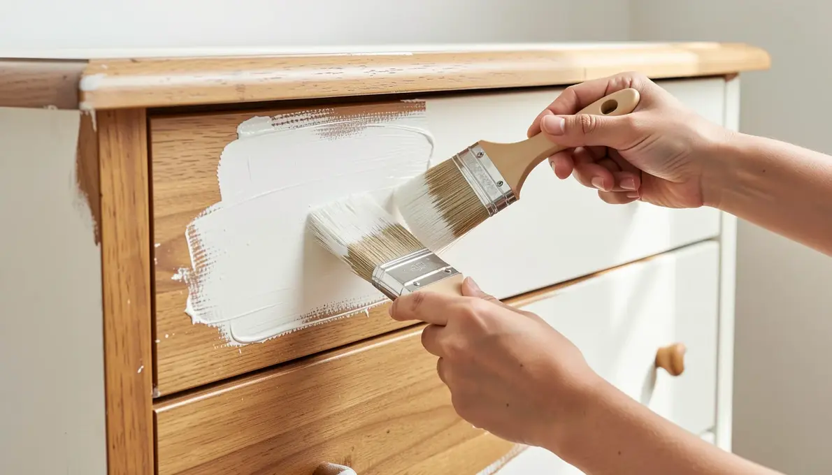 Como Pintar Cômoda Grande Sem Lixar, Passo a Passo, com Tinta de Leite ou Batida de Pedra