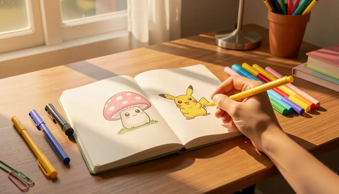 6 DESENHOS PARA DESENHAR: Doodles, Personagens e Técnicas (Passo a Passo)