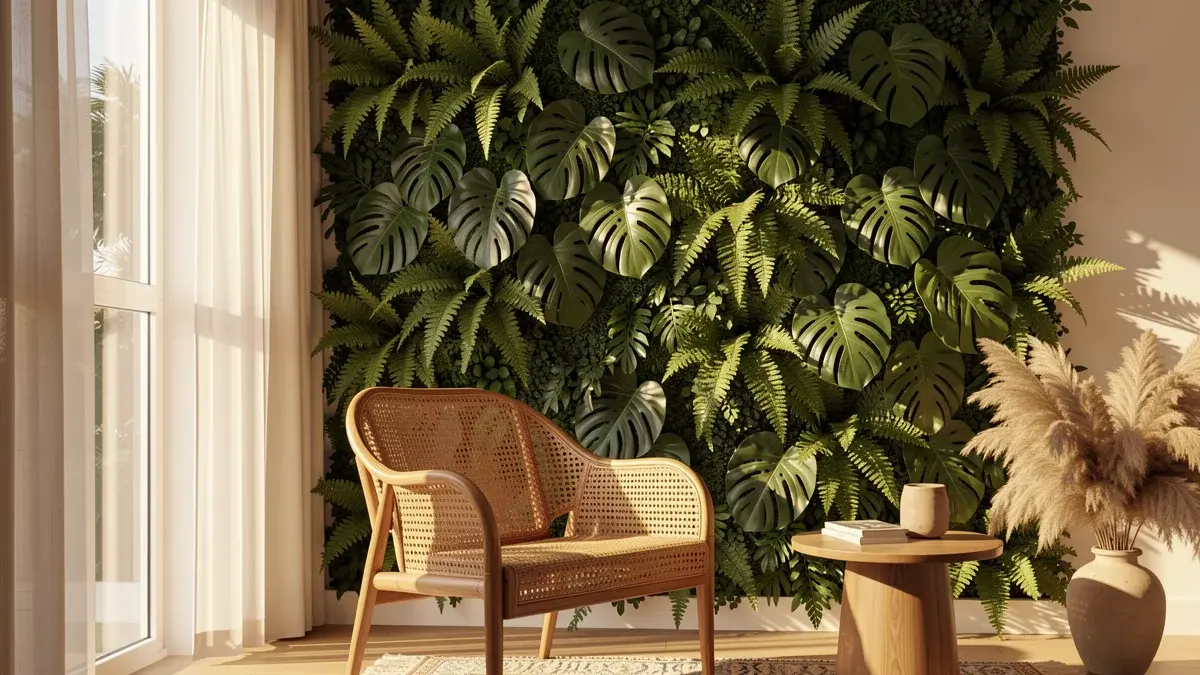 JARDIM VERTICAL ARTIFICIAL: Inspirações para Sua Casa (Parede Verde Sem Manutenção)