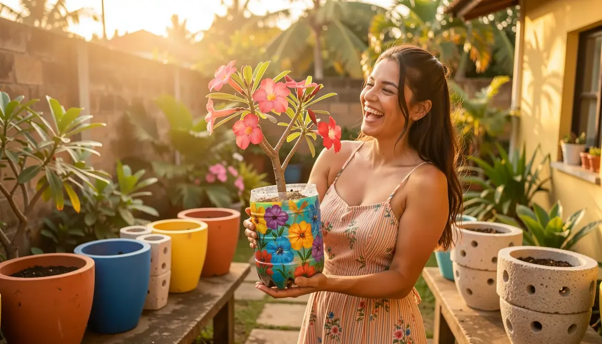35 Ideias de Reciclagem de Vaso para Rosa do Deserto Criativo