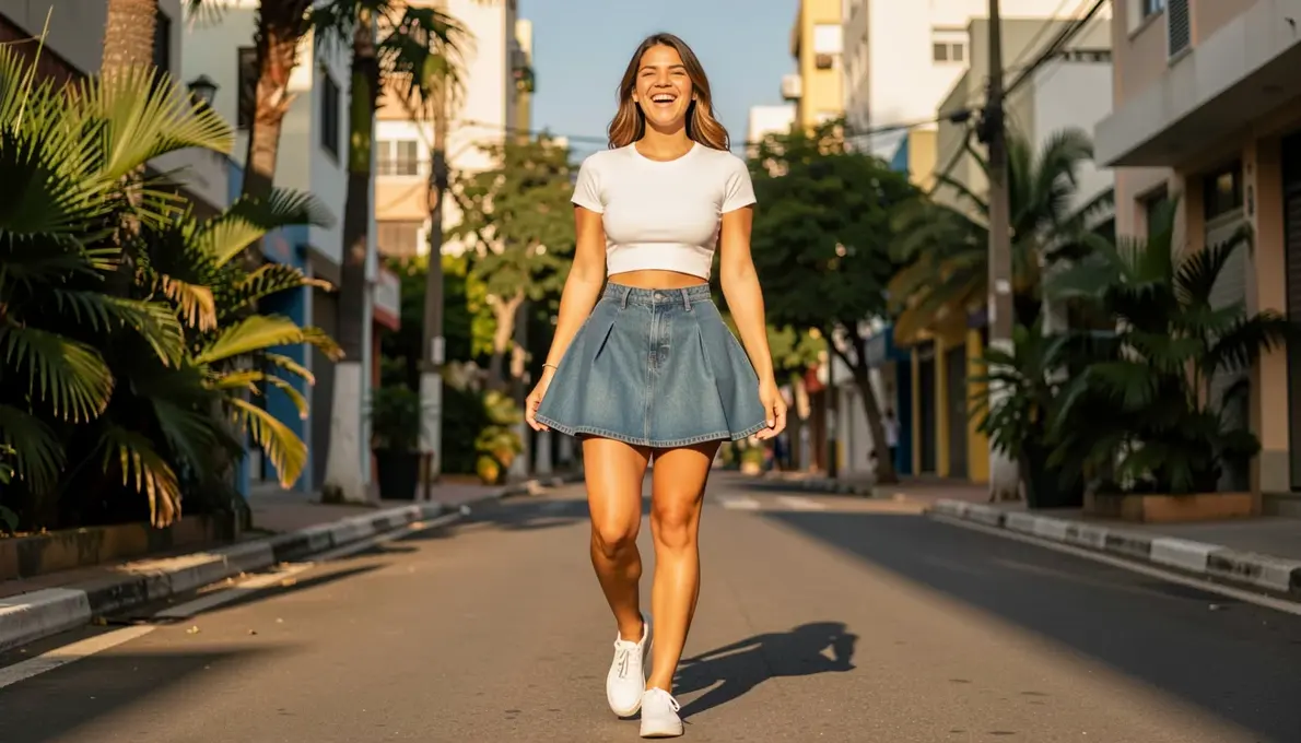45 Ideias de Saia Skater para Usar Agora e Arrasar