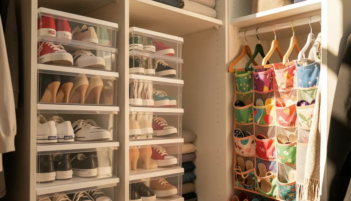 Solução Barata Para Organizar Sapatos Em Guarda Roupa De Casal