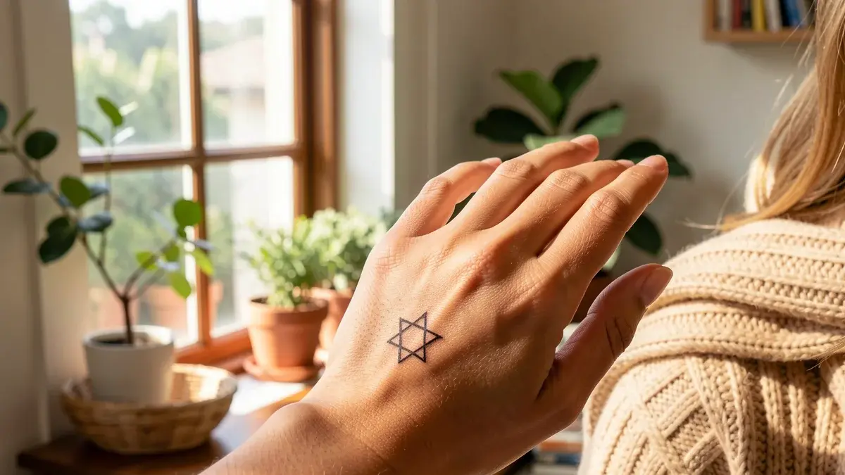 Tatuagem Estrela de Davi no Dedo (Inspirações Lindas)