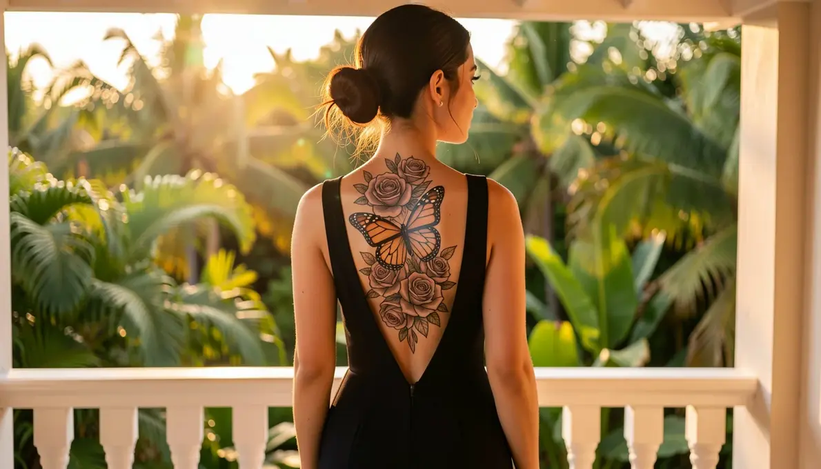 44 Ideias de Tatuagem nas Costas com Flores Realistas para Inspirar Você