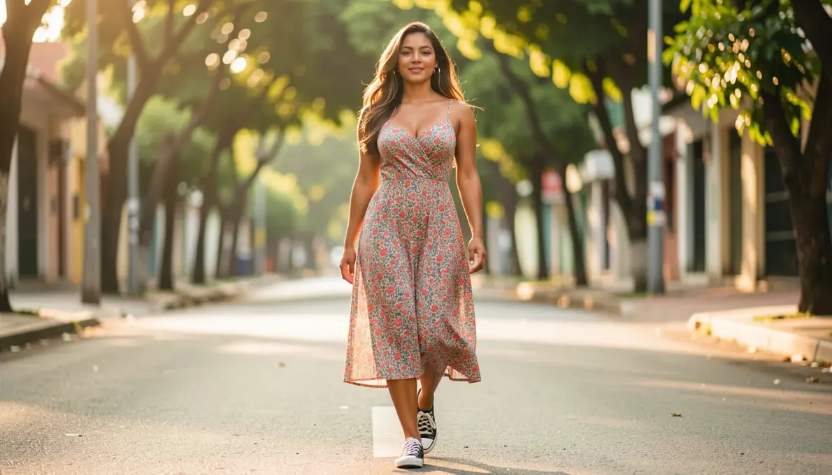 32 Ideias de Tênis Preto para Usar com Vestido com Estilo