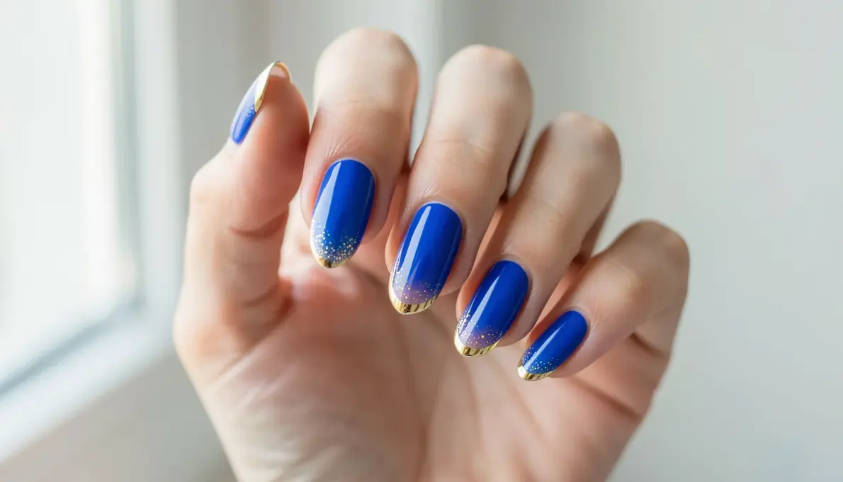 31 Ideias de Unhas Decoradas em Gel Azul Royal para Arrasar