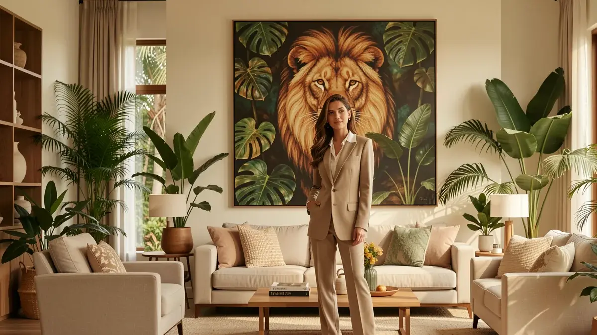 Quadro Leao: 5 Ideias para Decorar sua Sala com Estilo Quadro Leao: 5 Ideias para Decorar sua Sala com Estilo