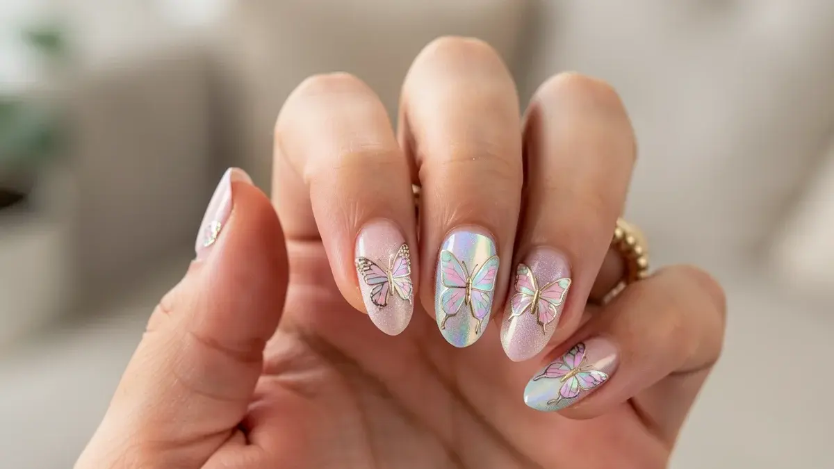 Unha Decorada Borboleta: 30 Ideias Lindas e Fáceis de Fazer
