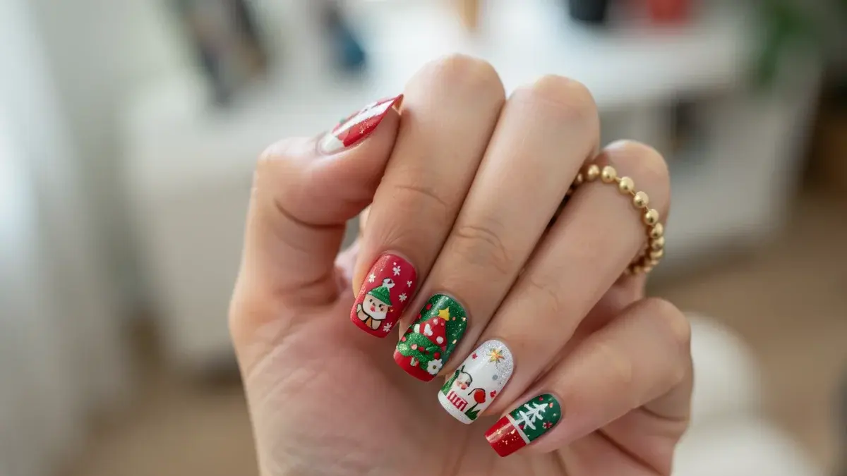Aprenda a fazer unha decorada de Natal passo a passo Aprenda a fazer unha decorada de Natal passo a passo
