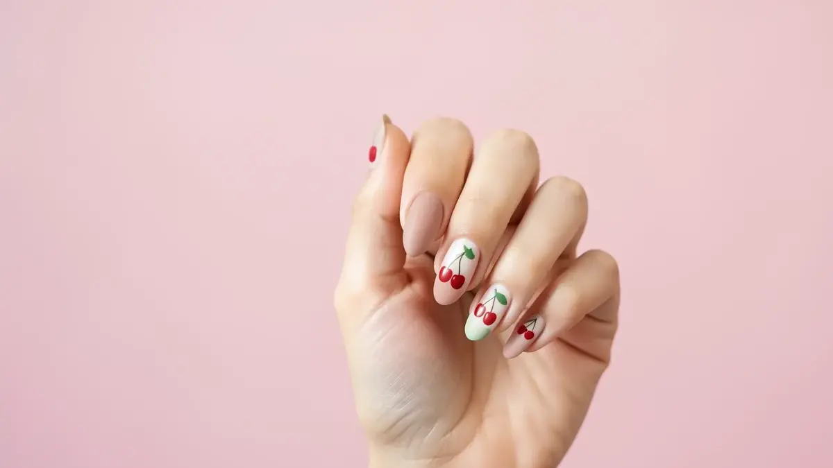 UNHA DECORADA FRUTA CEREJA: Estilos para Arrasar