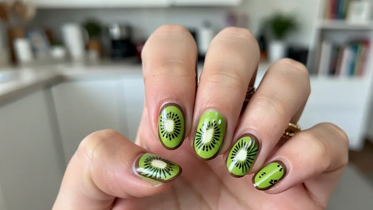 Unha Decorada Kiwi: 5 Ideias Fáceis e Divertidas