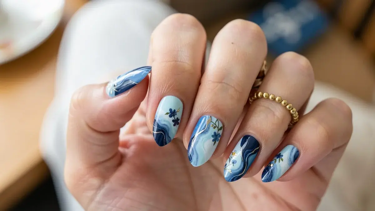 Unhas Decoradas Azul: 27 Ideias Lindas para Você se Inspirar
