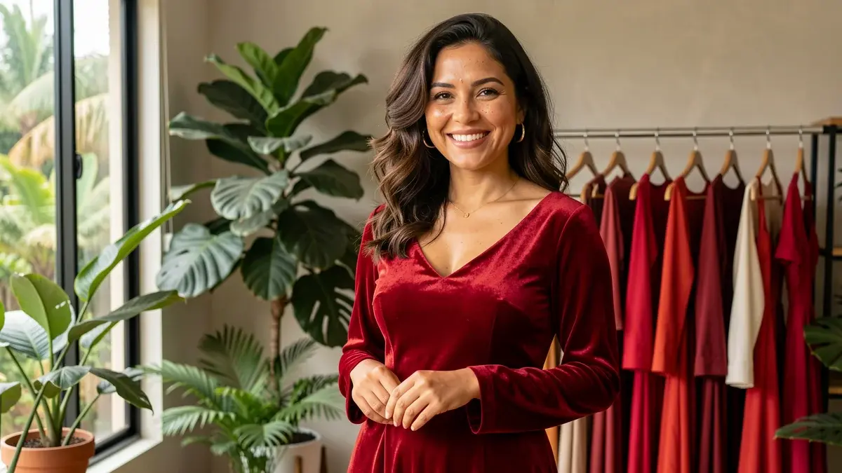 Vestido vermelho Natal: guia para escolher tom, modelagem e base certos